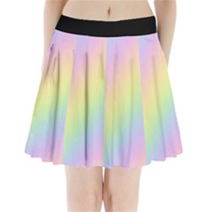 Pastel Goth Rainbow  Pleated Mini Skirt by thethiiird