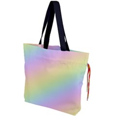 Pastel Goth Rainbow  Drawstring Tote Bag by thethiiird