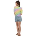 Pastel Goth Rainbow  Tie Front Shirt  View2