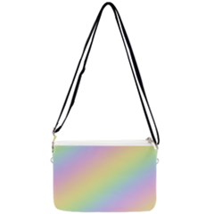 Pastel Goth Rainbow  Double Gusset Crossbody Bag