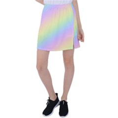 Pastel Goth Rainbow  Tennis Skirt by thethiiird