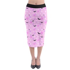 Spooky Pastel Goth  Midi Pencil Skirt by thethiiird