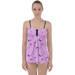 Spooky Pastel Goth  Babydoll Tankini Set