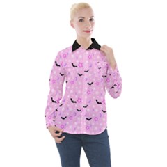 Spooky Pastel Goth  Women s Long Sleeve Pocket Shirt