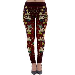 Happy Birds In Freedom And Peace Lightweight Velour Leggings by pepitasart