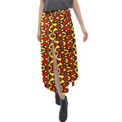 Rby-c-4-2 Velour Split Maxi Skirt by ArtworkByPatrick