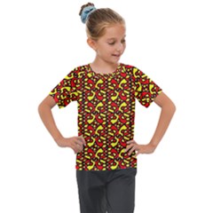 Rby-c-4-3 Kids  Mesh Piece Tee