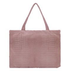 Pink Alligator Print Medium Tote Bag by LoolyElzayat