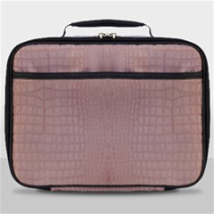 Pink Alligator Print Full Print Lunch Bag by LoolyElzayat