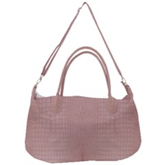 Pink Alligator Print Removal Strap Handbag by LoolyElzayat