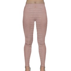 Pink Alligator Print Classic Yoga Leggings by LoolyElzayat