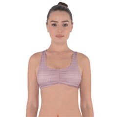 Pink Alligator Print Got No Strings Sports Bra by LoolyElzayat