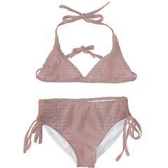 Pink Alligator Print Kids  Classic Bikini Set by LoolyElzayat