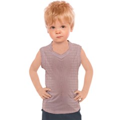 Pink Alligator Print Kids  Sport Tank Top