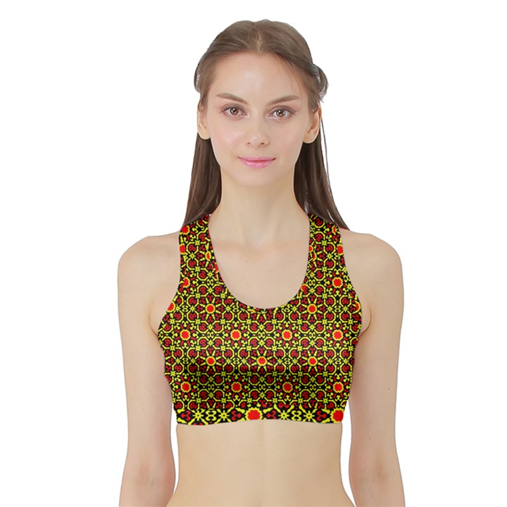 RBY-C-4-5 Sports Bra with Border