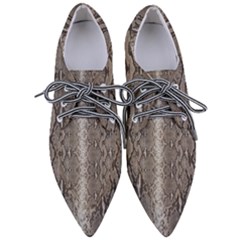 Python Snakeskin Print Women s Pointed Oxford Shoes by LoolyElzayat