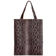 Python Snakeskin Print Zipper Classic Tote Bag by LoolyElzayat