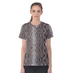 Python Snakeskin Print Women s Cotton Tee