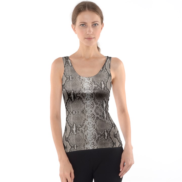 Python Snakeskin Print Tank Top