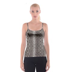 Python Snakeskin Print Spaghetti Strap Top by LoolyElzayat