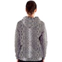 Python Snakeskin Print Women s Zipper Hoodie View2