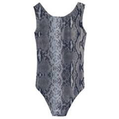 Python Snakeskin Print Kids  Cut-out Back One Piece Swimsuit by LoolyElzayat