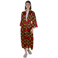 Rby-c-4-7 Maxi Satin Kimono by ArtworkByPatrick