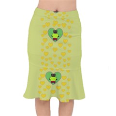 Home Of The Cartoon Bears Short Mermaid Skirt by pepitasart