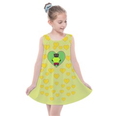 Home Of The Cartoon Bears Kids  Summer Dress by pepitasart