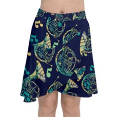 French Horn Chiffon Wrap Front Skirt by BubbSnugg