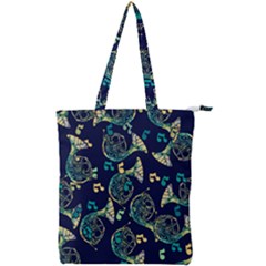 French Horn Double Zip Up Tote Bag by BubbSnugg