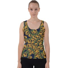 Daisy  Velvet Tank Top by BubbSnugg