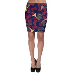 Roses French Horn  Bodycon Skirt by BubbSnugg