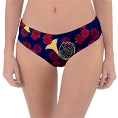 Roses French Horn  Reversible Classic Bikini Bottoms by BubbSnugg