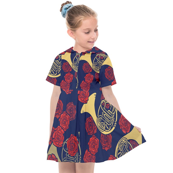 Roses French Horn  Kids  Sailor Dress