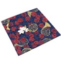 Roses French Horn  Wooden Puzzle Square View3