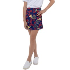 Roses French Horn  Kids  Tennis Skirt