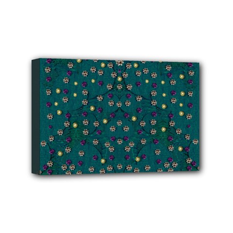 Reef Filled Of Love And Respect With  Fauna Ornate Mini Canvas 6  X 4  (stretched) by pepitasart