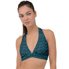 Reef Filled Of Love And Respect With  Fauna Ornate Halter Plunge Bikini Top by pepitasart