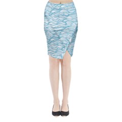 Abstract Midi Wrap Pencil Skirt by homeOFstyles