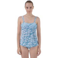 Abstract Twist Front Tankini Set by homeOFstyles