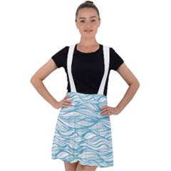 Abstract Velvet Suspender Skater Skirt by homeOFstyles