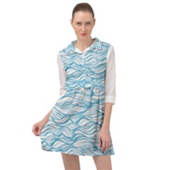 Abstract Mini Skater Shirt Dress by homeOFstyles