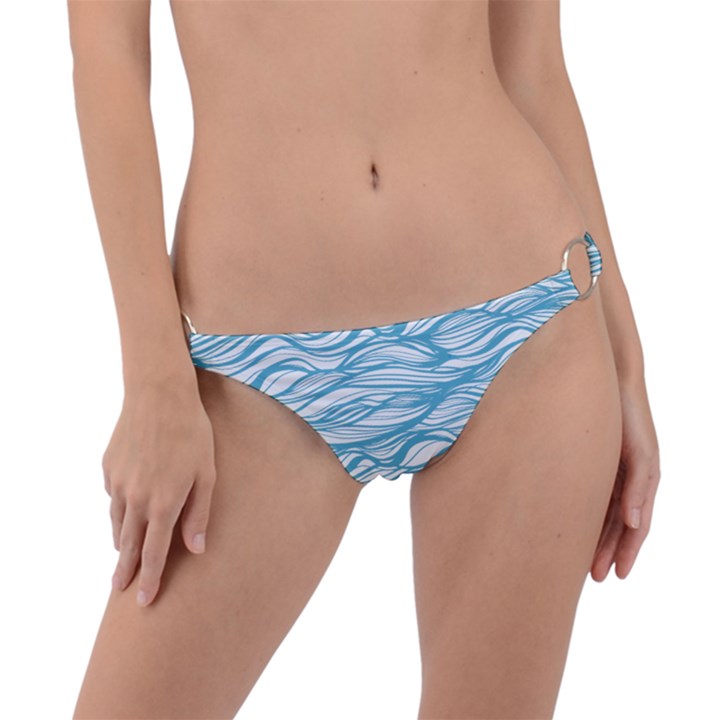 Abstract Ring Detail Bikini Bottom