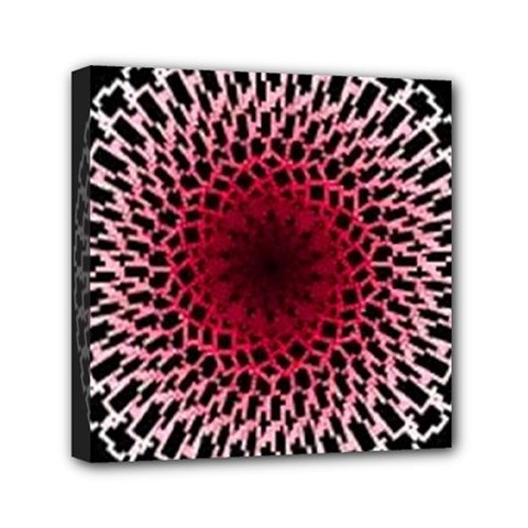 Gradient Spirograph Mini Canvas 6  X 6  (stretched) by JayneandApollo