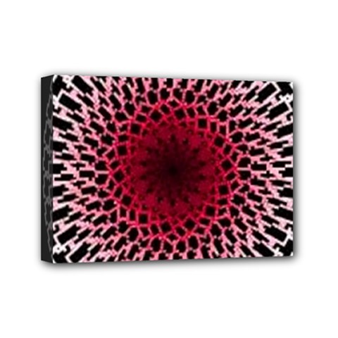 Gradient Spirograph Mini Canvas 7  X 5  (stretched) by JayneandApollo