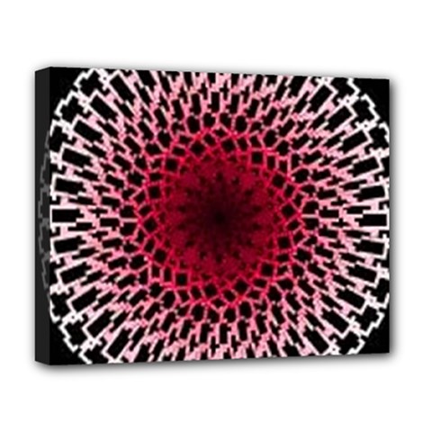 Gradient Spirograph Deluxe Canvas 20  X 16  (stretched) by JayneandApollo