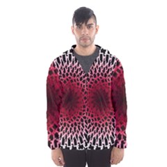 Gradient Spirograph Men s Hooded Windbreaker