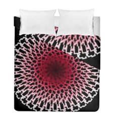 Gradient Spirograph Duvet Cover Double Side (full/ Double Size) by JayneandApollo