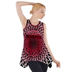 Gradient Spirograph Side Drop Tank Tunic